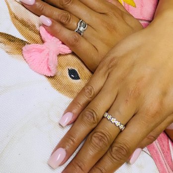 A-List Nails Spa - Mani by Cindy, she introduced brand new dip powder colors. This is #429 (simple pink, for that every day look) - Nail Salons Near Me - Fullerton, California