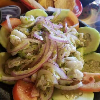 Huertas Restaurant - Raw shrimp cooked in lemon - Seafood Near Me - Indio, California