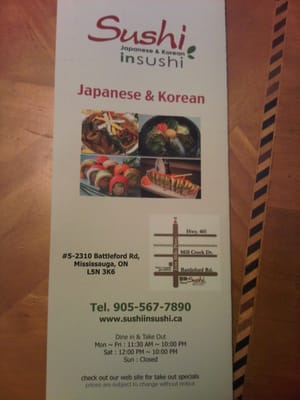 Menu photo 6 Sushi In Sushi Mississauga, ON