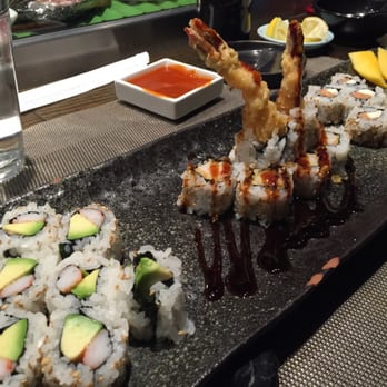 Inatome - My rolls ! Shrimp tempura (middle) California (left) philly (right) - Japanese Near Me - Valley Stream, New York Inatome - My rolls ! Shrimp tempura (middle) California (left) philly (right) - Japanese Near Me - Valley Stream, New York