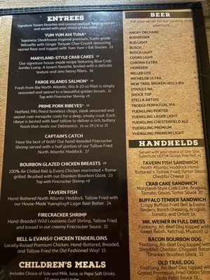Menu photo 7 Old Trail Tavern Liverpool, PA
