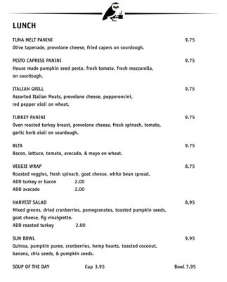 Menu photo 4 Black Owl Coffee Hailey, ID Menu photo 4 Black Owl Coffee Hailey, ID