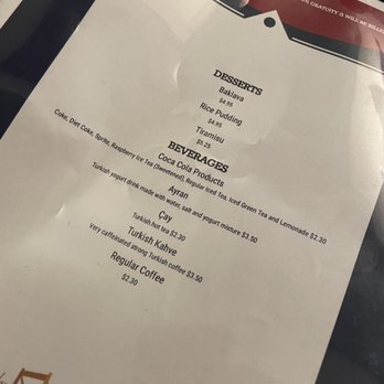 Bosphorus Cafe - Menu - Turkish Near Me - Indianapolis, Indiana