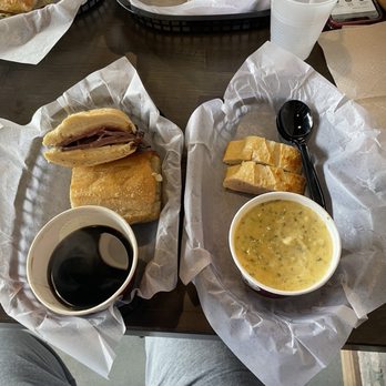 West Coast Sourdough - French Dip sub and broccoli cheese soup - Sandwiches Near Me - Noblesville, Indiana West Coast Sourdough - French Dip sub and broccoli cheese soup - Sandwiches Near Me - Noblesville, Indiana