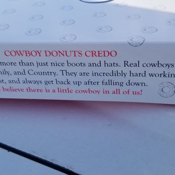 Donut Run - The cowboy donuts credo - Donuts Near Me - American Fork, Utah