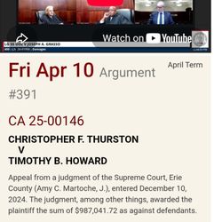 Lipsitz Green Scime Cambria LLP - Oral argument in which jury verdict unanimously affirmed