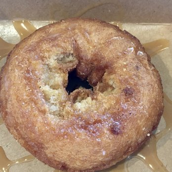 Cream + Sugar Coffeehouse - Apple Cider Donut with caramel drizzle. - Coffee & Tea Near Me - Cincinnati, Ohio Cream + Sugar Coffeehouse - Apple Cider Donut with caramel drizzle. - Coffee & Tea Near Me - Cincinnati, Ohio