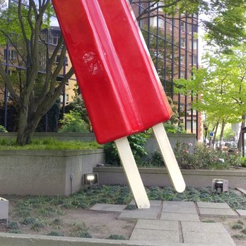 Giant Red Twin Popsicle - It's a Giant Red Twin Popsicle. - Public Art Near Me - Seattle, Washington Giant Red Twin Popsicle - It's a Giant Red Twin Popsicle. - Public Art Near Me - Seattle, Washington