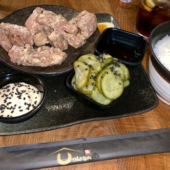 Uchiwa Ramen - Chicken Karaage $7.95, side of white rice $1.85, cucumber salad $2.85, garlic sauce $1.10 - Japanese Near Me - San Rafael, California Uchiwa Ramen - Chicken Karaage $7.95, side of white rice $1.85, cucumber salad $2.85, garlic sauce $1.10 - Japanese Near Me - San Rafael, California