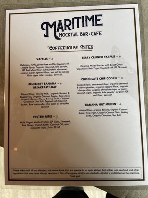 Menu photo 1 Maritime Mocktails Stonington, CT
