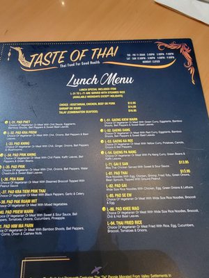 Menu photo 7 Taste of Thai Grass Valley, CA Menu photo 7 Taste of Thai Grass Valley, CA
