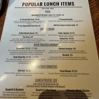 Chicago Fire - Roseville - Lunch Menu - Pizza Near Me - Roseville, California