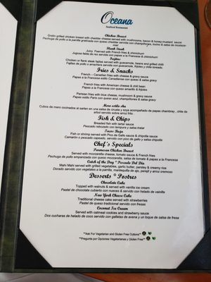 Menu photo 7 Oceana Puerto Vallarta, JAL Menu photo 7 Oceana Puerto Vallarta, JAL