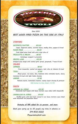 Menu photo 3 Pizzeria Tivoli Saint Louis, MO