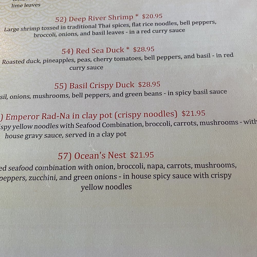 Thai Bangkok - Menu - Thai Near Me - High Point, North Carolina