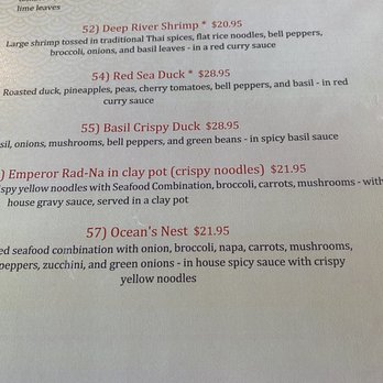 Thai Bangkok - Menu - Thai Near Me - High Point, North Carolina