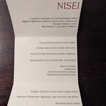 Nisei - Menu - Japanese Near Me - San Francisco, California Nisei - Menu - Japanese Near Me - San Francisco, California