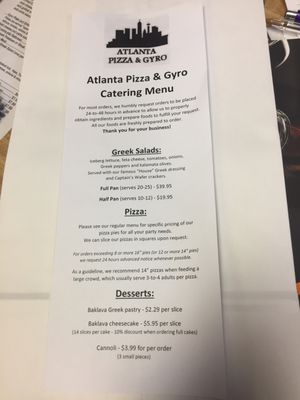 Menu photo 4 Atlanta Pizza & Gyro Conyers, GA Menu photo 4 Atlanta Pizza & Gyro Conyers, GA