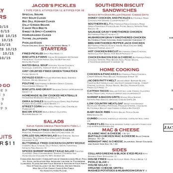 Jacob's Pickles - Dinner Menu - Comfort Food Near Me - New York, New York Jacob's Pickles - Dinner Menu - Comfort Food Near Me - New York, New York