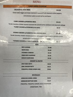 Menu photo 2 Irie Jamaican Kitchen Eugene , OR