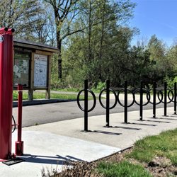 Southern Links Trailway - Bike repair station added at the Millington Trailhead as an Eagle Scout project!