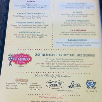 EL CHOLO - Updated April 2025 - 680 Photos & 857 Reviews - 840 E ...