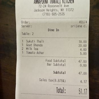 Annapurna Thakali Kitchen - Affordable - Himalayan/Nepalese Near Me - Jackson Heights, New York