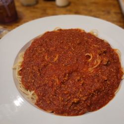 Pino's Italian Restaurant - Spaghetti with meat sauce