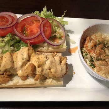 Acadian Grille Scratch Kitchen - Shrimp Po Boy with Gouda Mac and Cheese - Cajun/Creole Near Me - Omaha, Nebraska Acadian Grille Scratch Kitchen - Shrimp Po Boy with Gouda Mac and Cheese - Cajun/Creole Near Me - Omaha, Nebraska