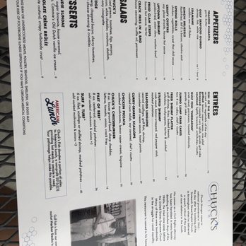 Chucks Fish - Dinner menu - Sushi Bars Near Me - Mobile, Alabama