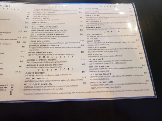 Menu photo 6 Back 40 North Kingstown, RI