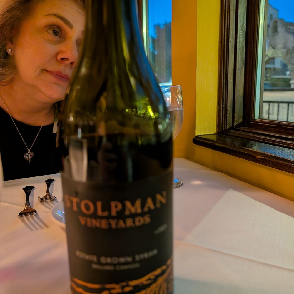 Marios Place - Stolpman Vineyards Syrah. $69 - Italian Near Me - Riverside, California Marios Place - Stolpman Vineyards Syrah. $69 - Italian Near Me - Riverside, California