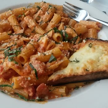 Cafe Roma - Chicken and vodka sauce pasta. Delicious! - Italian Near Me - Elgin, Illinois