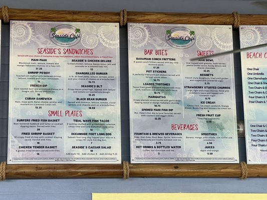 Menu photo 2 Seaside Café Stuart, FL Menu photo 2 Seaside Café Stuart, FL