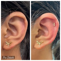 Adorn East - Helix piercing on my 13 year old.