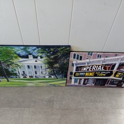 The Brass Ring - These are paintings by local artist Michael Drake.