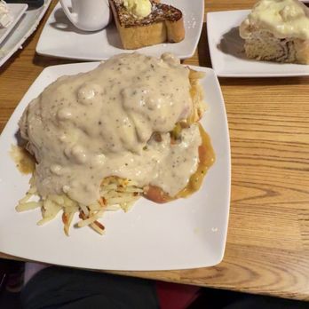 Darbi's Cafe - I got the SOB son of a biscuit French toast and we also ordered the giant cinnamon roll which we still havnt ate all of it yet! - American Near Me - Pinetop, Arizona