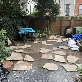 Brooklyn Landscape Design - Work in progress-- select beautiful stone from reputable quarry - Landscaping Near Me