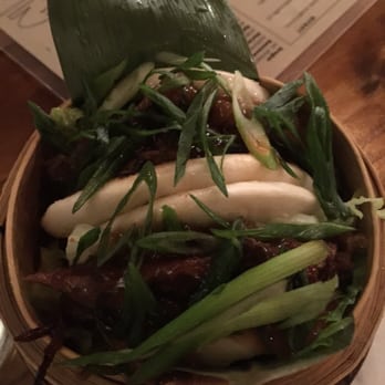 Ramen Wasabi - Pork Belly Buns braised berkshire pork belly, organic romaine, sesame mayo, scallions=$8 needs more sauce good though - Ramen Near Me - Chicago, Illinois Ramen Wasabi - Pork Belly Buns braised berkshire pork belly, organic romaine, sesame mayo, scallions=$8 needs more sauce good though - Ramen Near Me - Chicago, Illinois
