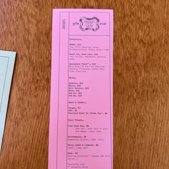 Phuket Cafe - Lunch drink menu - Thai Near Me - Portland, Oregon
