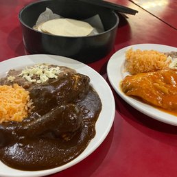 Chicken Mole, Chile Relleno