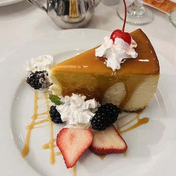 Terra Gaucha - Cheesecake with caramel sauce - Steakhouses Near Me - Stamford, Connecticut