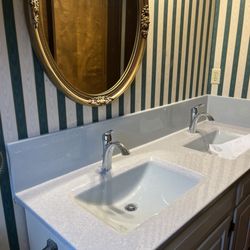 Easy Bathroom And Kitchen Remodeling - Upgraded sinks and counter.