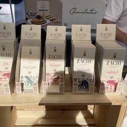 Woodstock Farmers Market - Zachi chocolate stand.