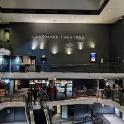 Landmark's Century Centre Cinema - Interior lobby with ramps and escalators