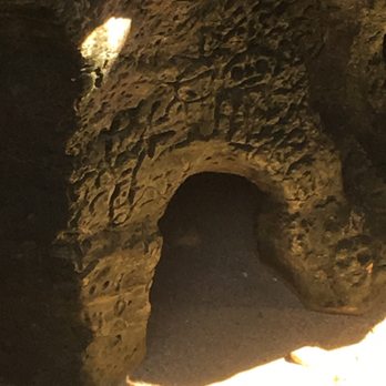 La Cueva del Indio - Indian petroglyphs in Cueva del Indio from above; a wooden ladder that helped to access the cave is no longer there. - Local Flavor Near Me - Arecibo, Puerto Rico