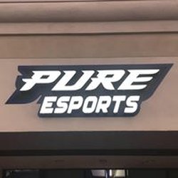 Pure Esports - Storefront sign