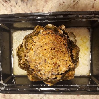 Pompei - Stuffed artichoke. I disliked it. No black pepper in artichoke stuffing! Only breadcrumb, parmesan or romano cheese & garlic. - Pizza Near Me - Chicago, Illinois