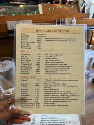 Menu photo 5 Hapi Sushi Laguna Beach, CA