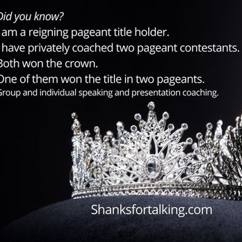 Shanks for Speaking - Patricia Shanks, presentation, speaking, interview coach for pageant contestants - Life Coach Near Me Shanks for Speaking - Patricia Shanks, presentation, speaking, interview coach for pageant contestants - Life Coach Near Me